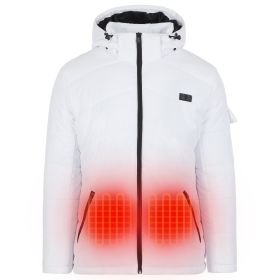 Helios - Paffuto Heated Coat (Color: White-Female, size: XL)